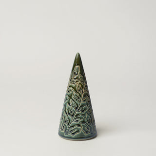 Hand-thrown ceramic Christmas tree by Rookwood Pottery