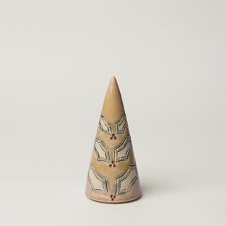 Hand-thrown ceramic Christmas tree by Rookwood Pottery