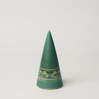 Hand-thrown ceramic Christmas tree by Rookwood Pottery
