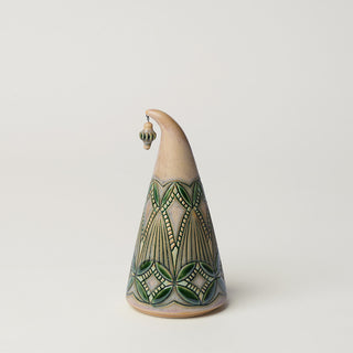 Hand-thrown ceramic Christmas tree by Rookwood Pottery