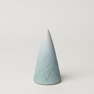 Hand-thrown ceramic Christmas tree by Rookwood Pottery
