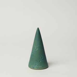 Hand-thrown ceramic Christmas tree by Rookwood Pottery