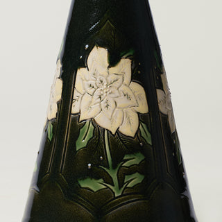 Close-up details of hand-thrown ceramic holiday tree