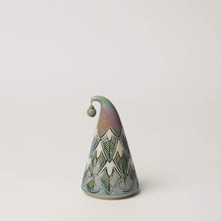 Hand-thrown ceramic Christmas tree by Rookwood Pottery