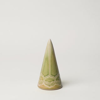 Hand-thrown ceramic Christmas tree by Rookwood Pottery