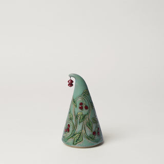 Hand-thrown ceramic Christmas tree by Rookwood Pottery