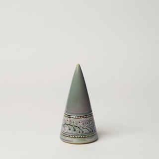Hand-thrown ceramic Christmas tree by Rookwood Pottery