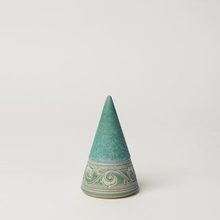 Hand-thrown ceramic Christmas tree by Rookwood Pottery