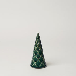 Hand-thrown ceramic Christmas tree by Rookwood Pottery