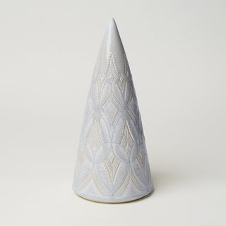 Hand-thrown ceramic Christmas tree by Rookwood Pottery