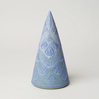 Hand-thrown ceramic Christmas tree by Rookwood Pottery