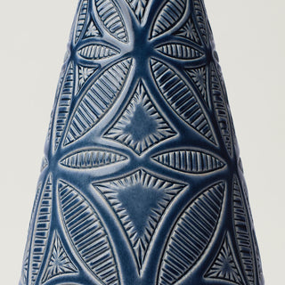 Close-up details of hand-thrown ceramic holiday tree