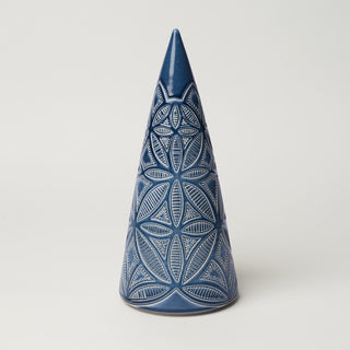 Hand-thrown ceramic Christmas tree by Rookwood Pottery