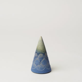 Hand-thrown ceramic Christmas tree by Rookwood Pottery