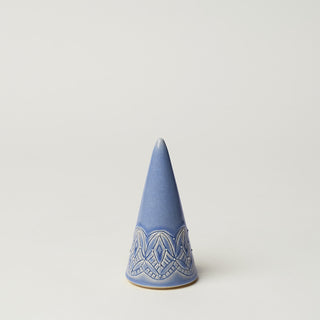 Hand-thrown ceramic Christmas tree by Rookwood Pottery