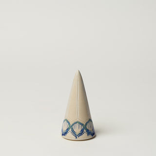 Hand-thrown ceramic Christmas tree by Rookwood Pottery
