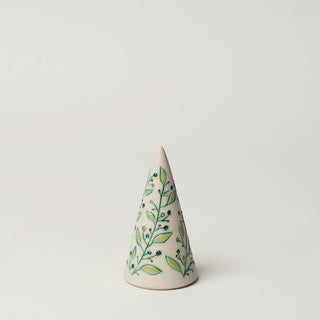 Hand-thrown ceramic Christmas tree by Rookwood Pottery
