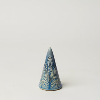 Hand-thrown ceramic Christmas tree by Rookwood Pottery