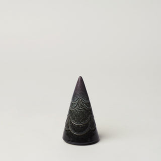 Hand-thrown ceramic Christmas tree by Rookwood Pottery