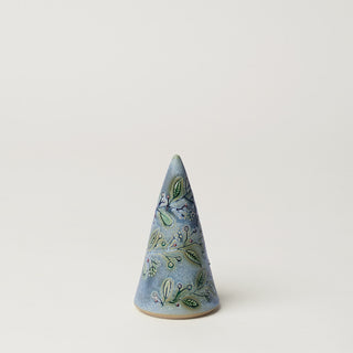 Hand-thrown ceramic Christmas tree by Rookwood Pottery