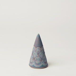 Hand-thrown ceramic Christmas tree by Rookwood Pottery