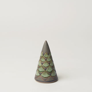 Hand-thrown ceramic Christmas tree by Rookwood Pottery