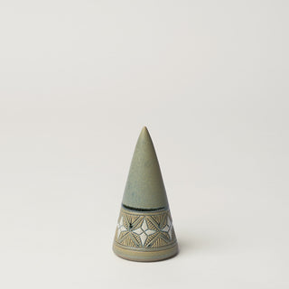 Hand-thrown ceramic Christmas tree by Rookwood Pottery