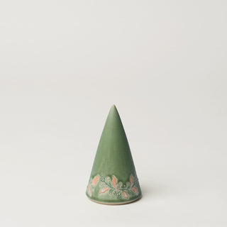 Hand-thrown ceramic Christmas tree by Rookwood Pottery