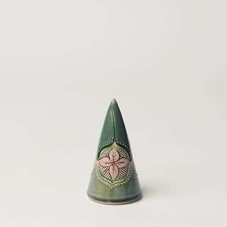 Hand-thrown ceramic Christmas tree by Rookwood Pottery