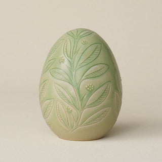 Handcrafted ceramic egg by Rookwood Pottery