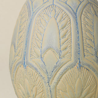 Close-up details of the ceramic handcrafted egg.