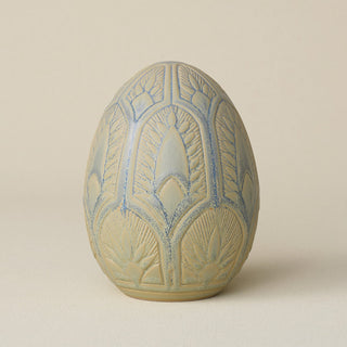 Handcrafted ceramic egg by Rookwood Pottery