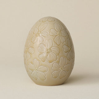 Handcrafted ceramic egg by Rookwood Pottery