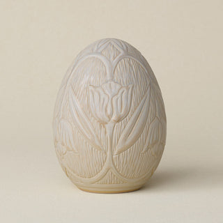 Handcrafted ceramic egg by Rookwood Pottery