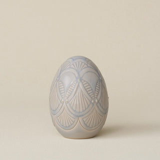 Handcrafted ceramic egg by Rookwood Pottery