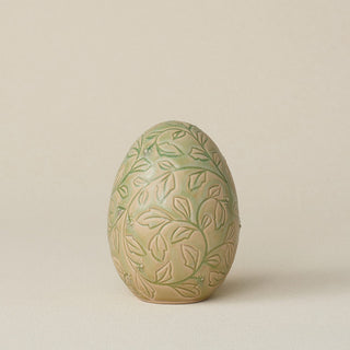 Handcrafted ceramic egg by Rookwood Pottery
