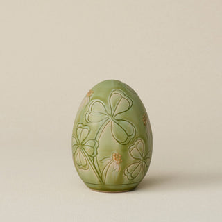 Handcrafted ceramic egg by Rookwood Pottery