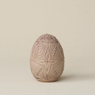 Handcrafted ceramic egg by Rookwood Pottery