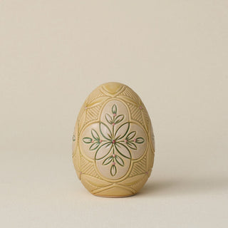 Handcrafted ceramic egg by Rookwood Pottery