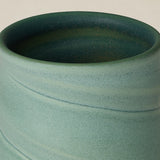 Close-up details of hand-thrown mug by Rookwood