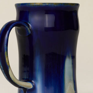 Close-up details of hand-thrown mug by Rookwood