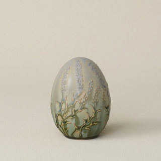 Handcrafted ceramic egg by Rookwood Pottery
