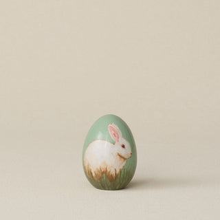 Handcrafted ceramic egg by Rookwood Pottery