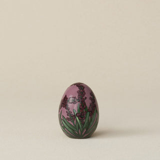 Handcrafted ceramic egg by Rookwood Pottery