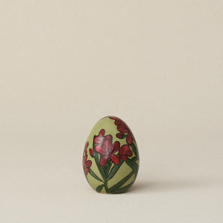 Handcrafted ceramic egg by Rookwood Pottery