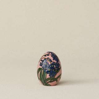 Handcrafted ceramic egg by Rookwood Pottery