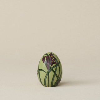 Handcrafted ceramic egg by Rookwood Pottery