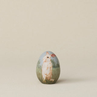 Handcrafted ceramic egg by Rookwood Pottery