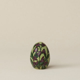 Handcrafted ceramic egg by Rookwood Pottery