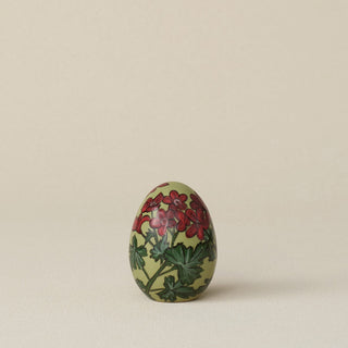 Handcrafted ceramic egg by Rookwood Pottery